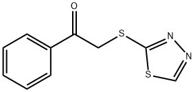 2-(5-AMINO-[1,3,4]THIADIAZOL-2-YLSULFANYL)-1-PHENYL-ETHANONE Struktur