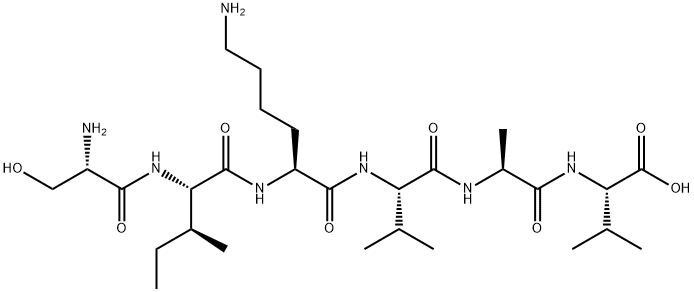 H-SER-ILE-LYS-VAL-ALA-VAL-OH Structure