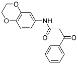 N-(2,3-DIHYDRO-BENZO[1,4]DIOXIN-6-YL)-3-OXO-3-PHENYL-PROPIONAMIDE Struktur