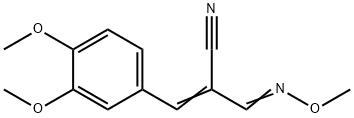 3-(3,4-DIMETHOXYPHENYL)-2-[(METHOXYIMINO)METHYL]ACRYLONITRILE Struktur