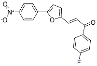 1-(4-FLUOROPHENYL)-3-[5-(4-NITROPHENYL)-2-FURYL]PROP-2-EN-1-ONE Struktur