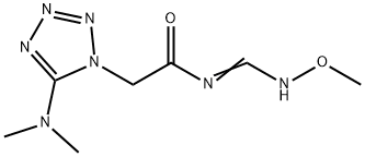 2-[5-(DIMETHYLAMINO)-1H-1,2,3,4-TETRAAZOL-1-YL]-N-[(METHOXYIMINO)METHYL]ACETAMIDE Struktur