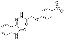 N-(AZA(2-OXOINDOLIN-3-YLIDENE)METHYL)-2-(4-NITROPHENOXY)ETHANAMIDE Struktur