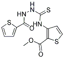 METHYL 3-((((2-THIENYLCARBONYLAMINO)AMINO)THIOXOMETHYL)AMINO)THIOPHENE-2-CARBOXYLATE Struktur