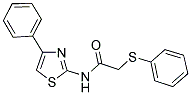 2-(PHENYLSULFANYL)-N-(4-PHENYL-1,3-THIAZOL-2-YL)ACETAMIDE Struktur