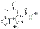 1-(4-AMINO-1,2,5-OXADIAZOL-3-YL)-5-[(DIETHYLAMINO)METHYL]-1H-1,2,3-TRIAZOLE-4-CARBOHYDRAZIDE Struktur