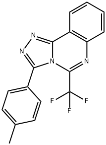 3-(4-METHYLPHENYL)-5-(TRIFLUOROMETHYL)[1,2,4]TRIAZOLO[4,3-C]QUINAZOLINE Struktur