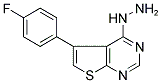 5-(4-FLUOROPHENYL)-4-HYDRAZINOTHIENO[2,3-D]PYRIMIDINE Struktur