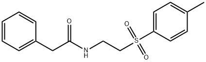 N-(2-[(4-METHYLPHENYL)SULFONYL]ETHYL)-2-PHENYLACETAMIDE Struktur