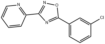 2-[5-(3-CHLOROPHENYL)-1,2,4-OXADIAZOL-3-YL]PYRIDINE Struktur