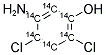 5-AMINO-2,4-DICHLOROPHENOL, [14C(U)] Struktur