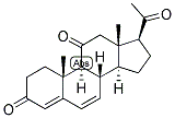 4,6-PREGNADIEN-3,11,20-TRIONE Struktur