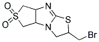 2-BROMOMETHYL-2,3,4A,5,7,7A-HEXAHYDRO-THIENO[3',4':4,5]IMIDAZO[2,1-B]THIAZOLE 6,6-DIOXIDE Struktur