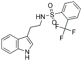 (2-INDOL-3-YLETHYL)((2-(TRIFLUOROMETHYL)PHENYL)SULFONYL)AMINE Struktur