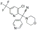 2-[3-CHLORO-5-(TRIFLUOROMETHYL)-2-PYRIDINYL]-2-MORPHOLINO-2-(4-PYRIDINYL)ACETONITRILE Struktur