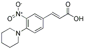 3-NITRO-4-PIPERIDINOCINNAMIC ACID Struktur