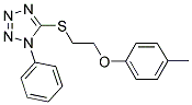 5-([2-(4-METHYLPHENOXY)ETHYL]THIO)-1-PHENYL-1H-TETRAZOLE Struktur