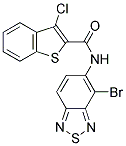 N-(4-BROMO-2,1,3-BENZOTHIADIAZOL-5-YL)-3-CHLORO-1-BENZOTHIOPHENE-2-CARBOXAMIDE Struktur