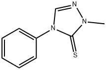 2-METHYL-4-PHENYL-2,4-DIHYDRO-3H-1,2,4-TRIAZOLE-3-THIONE Struktur