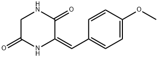 3-[(4-METHOXYPHENYL)METHYLENE]TETRAHYDRO-2,5-PYRAZINEDIONE Struktur