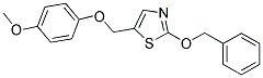 2-(BENZYLOXY)-5-[(4-METHOXYPHENOXY)METHYL]-1,3-THIAZOLE Struktur