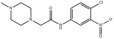 N-(4-CHLORO-3-NITROPHENYL)-2-(4-METHYLPIPERAZINO)ACETAMIDE Struktur