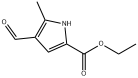 4-FORMYL-5-METHYL-1H-PYRROLE-2-CARBOXYLIC ACID ETHYL ESTER Struktur