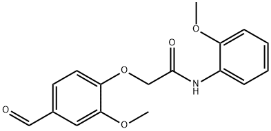 2-(4-FORMYL-2-METHOXY-PHENOXY)-N-(2-METHOXY-PHENYL)-ACETAMIDE Struktur