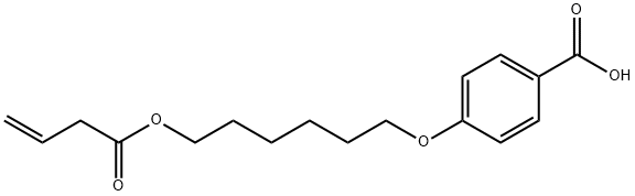 4-([6-(3-BUTENOYLOXY)HEXYL]OXY)BENZENECARBOXYLIC ACID Struktur