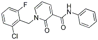 1-(2-CHLORO-6-FLUOROBENZYL)-2-OXO-N-PHENYL-1,2-DIHYDRO-3-PYRIDINECARBOXAMIDE Struktur