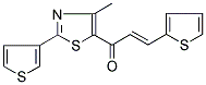 1-[4-METHYL-2-(3-THIENYL)-1,3-THIAZOL-5-YL]-3-(2-THIENYL)PROP-2-EN-1-ONE Struktur