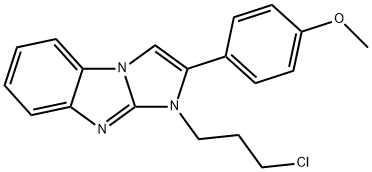 1-(3-CHLOROPROPYL)-2-(4-METHOXYPHENYL)-1H-IMIDAZO[1,2-A]BENZIMIDAZOLE Struktur