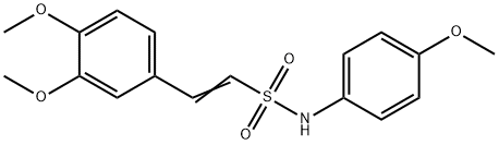 (E)-2-(3,4-DIMETHOXYPHENYL)-N-(4-METHOXYPHENYL)-1-ETHENESULFONAMIDE Struktur