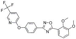 2,3-DIMETHOXY-1-(4-(4-(5-(TRIFLUOROMETHYL)(2-PYRIDYLOXY))PHENYL)(2,3,5-OXADIAZOLYL))BENZENE Struktur