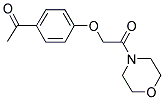 1-[4-(2-MORPHOLIN-4-YL-2-OXOETHOXY)PHENYL]ETHANONE Struktur