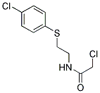 2-CHLORO-N-[2-[(4-CHLOROPHENYL)THIO]ETHYL]ACETAMIDE Struktur