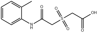 2-([2-OXO-2-(2-TOLUIDINO)ETHYL]SULFONYL)ACETIC ACID Struktur