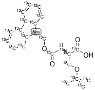 FMOC-SER(TBU) [U-13C-15N] Struktur