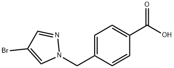 4-(4-BROMO-PYRAZOL-1-YLMETHYL)-BENZOIC ACID Struktur