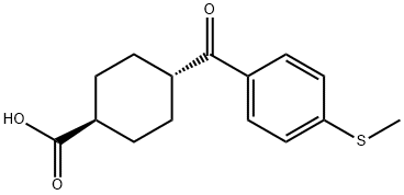 TRANS-4-(4-THIOMETHYLBENZOYL)CYCLOHEXANE-1-CARBOXYLIC ACID price.