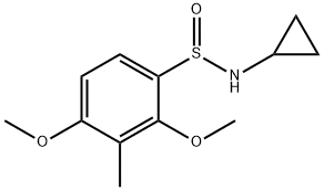 N-CYCLOPROPYL-2,4-DIMETHOXY-3-METHYLBENZENESULFINAMIDE Struktur