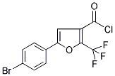 5-(4-BROMOPHENYL)-2-(TRIFLUOROMETHYL)-3-FUROYL CHLORIDE Struktur