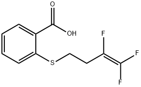 2-[(3,4,4-TRIFLUORO-3-BUTENYL)SULFANYL]BENZENECARBOXYLIC ACID Struktur