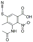 2-NITRO-5-THIOCYANATO-3-ACETYLAMINO-4-METHYLBENZOIC ACID Struktur