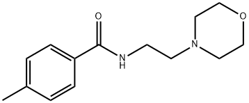 4-METHYL-N-(2-MORPHOLINOETHYL)BENZENECARBOXAMIDE Struktur