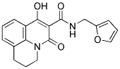 N-(2-FURYLMETHYL)-7-HYDROXY-5-OXO-2,3-DIHYDRO-1H,5H-PYRIDO[3,2,1-IJ]QUINOLINE-6-CARBOXAMIDE Struktur