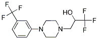 1,1,1-TRIFLUORO-3-(4-[3-(TRIFLUOROMETHYL)PHENYL]PIPERAZINO)-2-PROPANOL Struktur