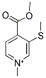 4-(METHOXYCARBONYL)-1-METHYL-3-(METHYLSULFANYL)PYRIDINIUM Struktur