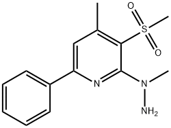 4-METHYL-2-(1-METHYLHYDRAZINO)-3-(METHYLSULFONYL)-6-PHENYLPYRIDINE Struktur