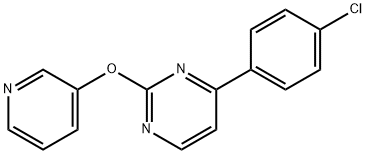 4-(4-CHLOROPHENYL)-2-(3-PYRIDINYLOXY)PYRIMIDINE Struktur